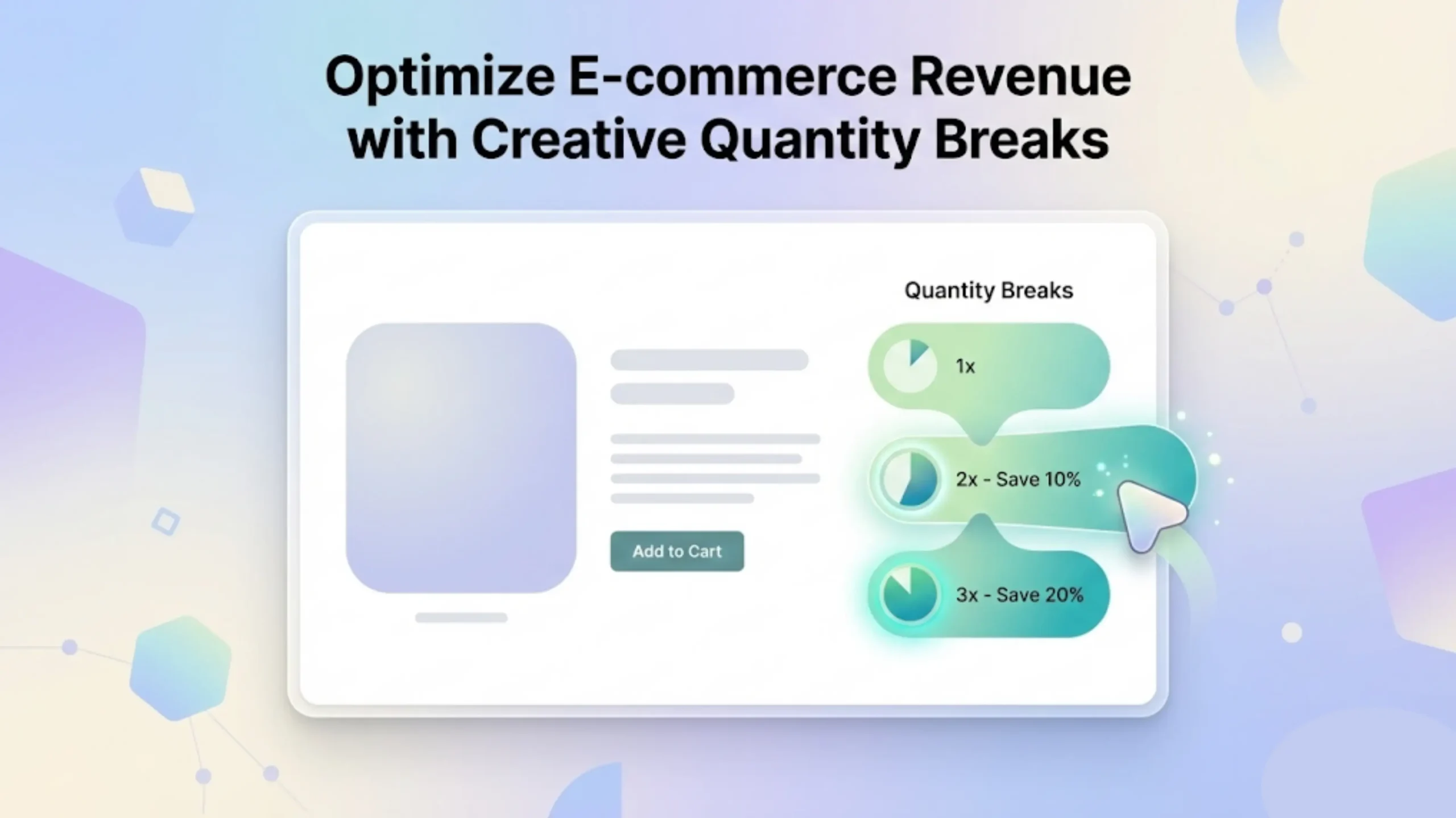 Shopify product page showing a quantity breaks buy more save more widget near Add to cart
